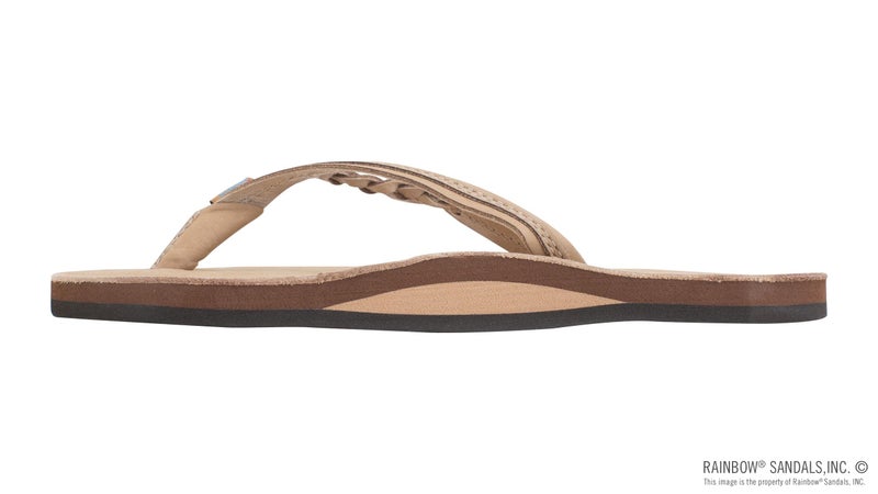 Rainbow Sandals Womenâ€™s Flirty Braidy Premier Leather w/Single Braided Strap, Sierra Brown, 5.5-6.5 - Image 2